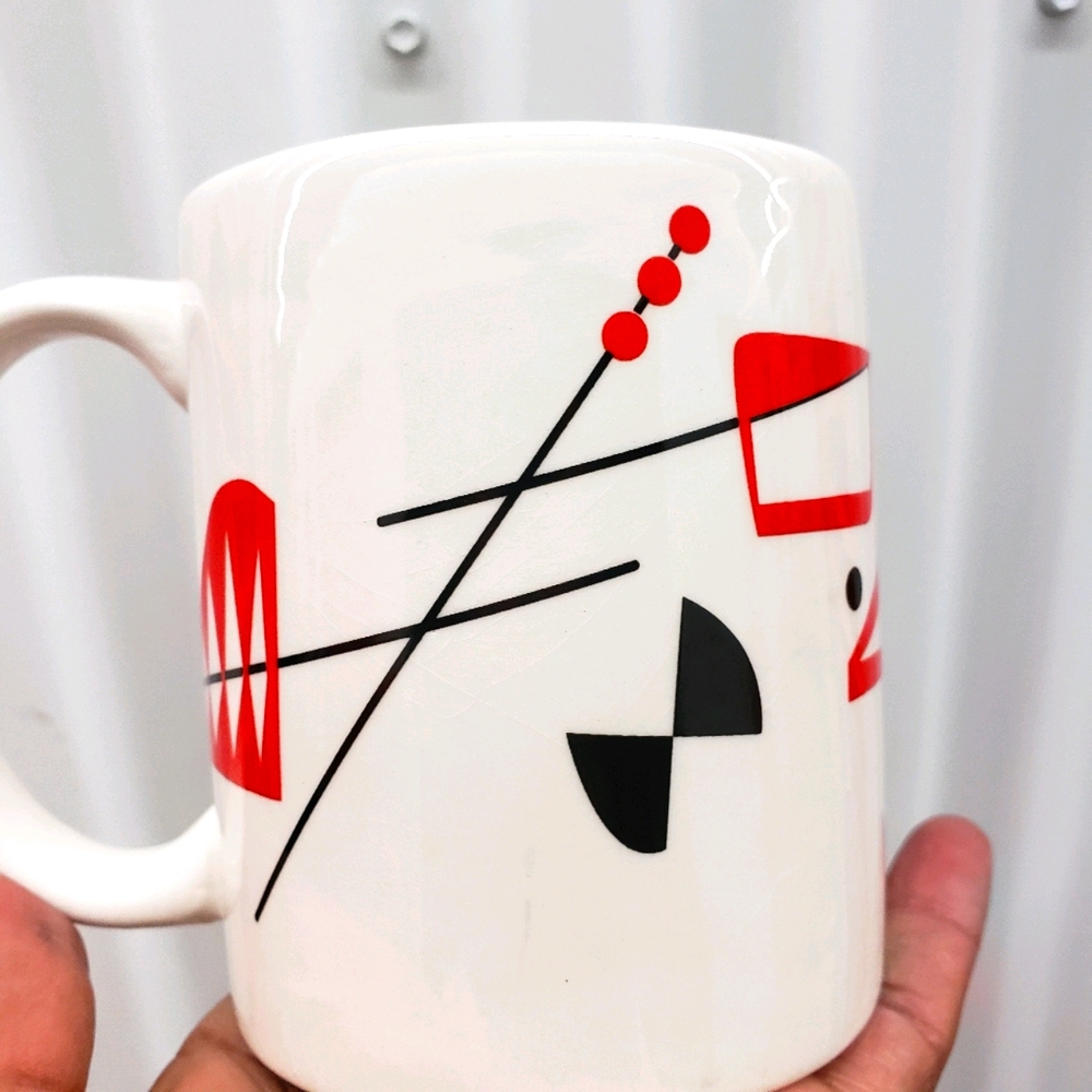 Mid Century Modern inspired coffee mug